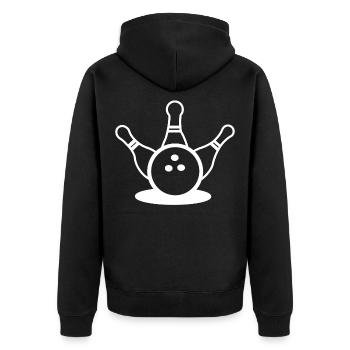 Bowling Bowling Boule de Bowling Bowling - Veste à capuche bio Premium Unisexe - noir - Dos - Nico (187cm)