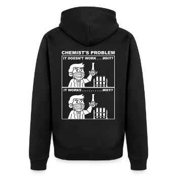 Chemistry It Works - Veste à capuche bio Premium Unisexe - noir - Dos - Nico (187cm)
