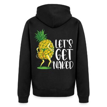 Ananas - Veste à capuche bio Premium Unisexe - noir - Dos - Nico (187cm)