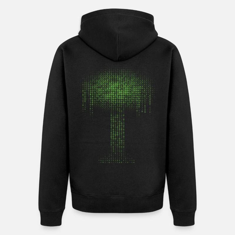 Programmeur d’arborescence binaire - Veste à capuche bio Premium Unisexe - noir
