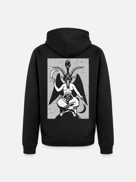 Vintage Satanic Ockult Djävul Baphomet Get - Ekologisk premiumluvjack unisex - svart