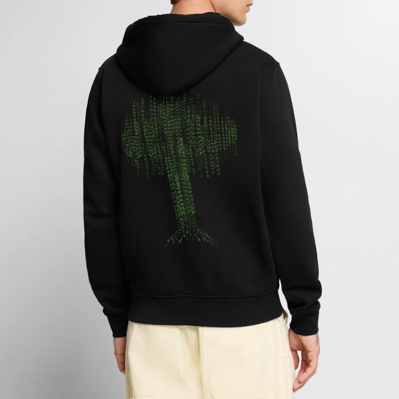 Binary Tree Coding Computer Programmer Developers Veste à capuche bio Premium Unisexe
