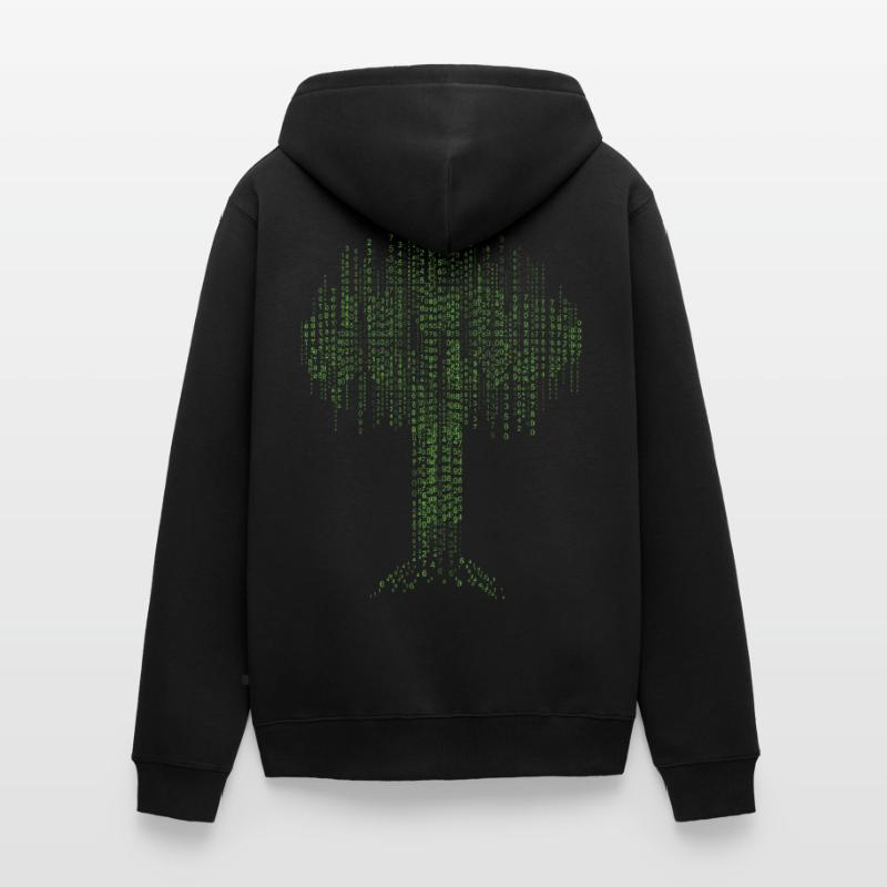 Binary Tree Coding Computer Programmer Developers Veste à capuche bio Premium Unisexe