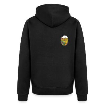Bongo Cat dans Pocket Cute Cat Breast Pocket - Veste à capuche bio Premium Unisexe - noir - Dos - Nico (187cm)
