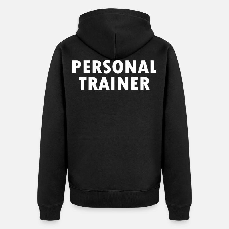 Personal trainer - Unisex Premium Bio Zip Hoodie - Schwarz