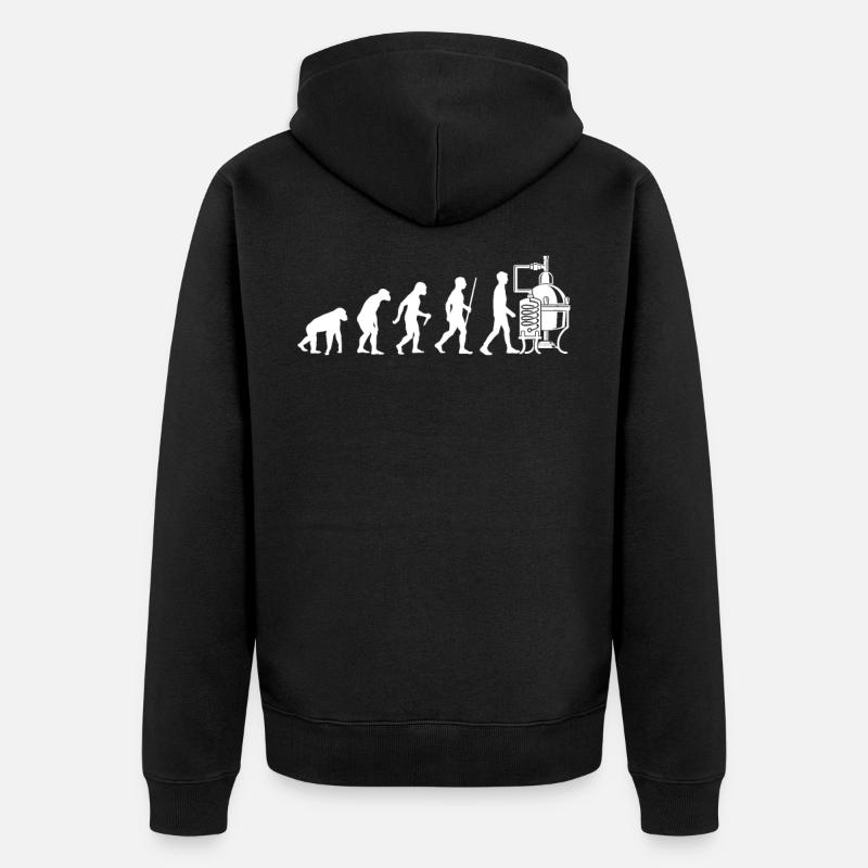 Brasserie Evolution Bière - Veste à capuche bio Premium Unisexe - noir