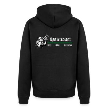 Hannover Honor Pride Tradition - Veste à capuche bio Premium Unisexe - noir - Dos - Nico (187cm)