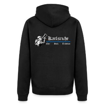 Karlsruhe Honor Pride Tradition - Veste à capuche bio Premium Unisexe - noir - Dos - Nico (187cm)