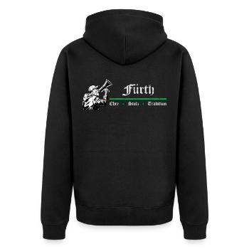 Fürth Honor Pride Tradition - Veste à capuche bio Premium Unisexe - noir - Dos - Nico (187cm)