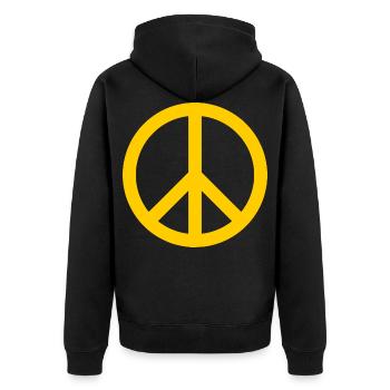 Paix - Veste à capuche bio Premium Unisexe - noir - Dos - Nico (187cm)