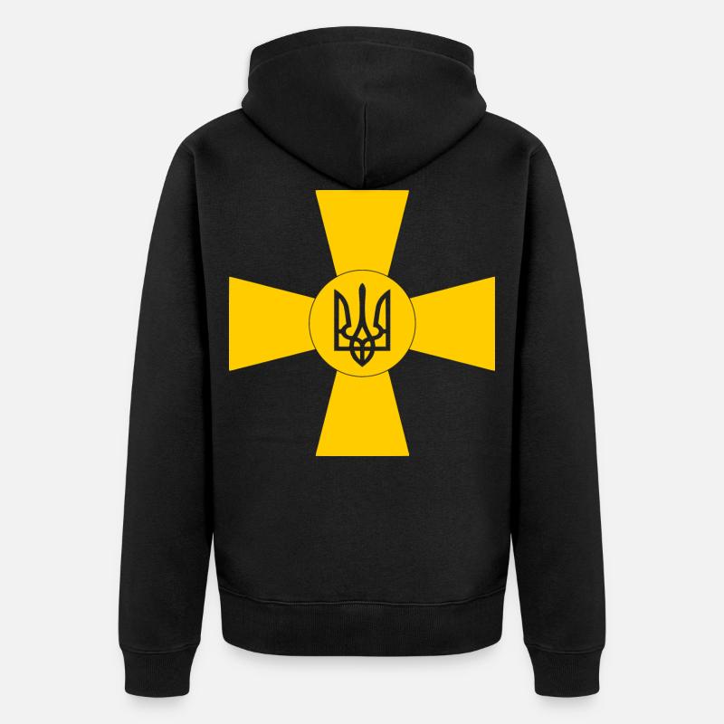 Ukraine - Veste à capuche bio Premium Unisexe - noir