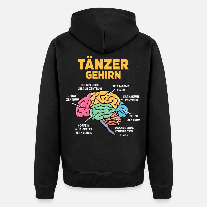 Tänzer - Unisex Premium Bio Zip Hoodie - Schwarz