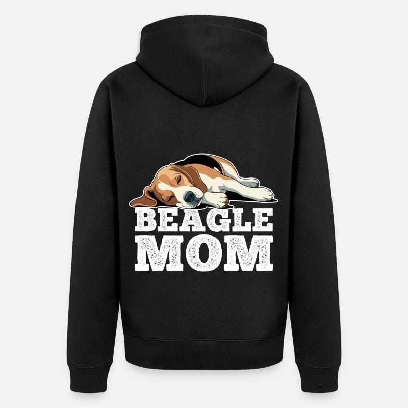 Maman Beagle - Veste à capuche bio Premium Unisexe - noir