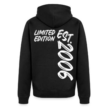 Édition limitée est. 2006 - Veste à capuche bio Premium Unisexe - noir - Dos - Nico (187cm)