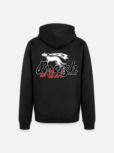 Breizh da Viken (Brittany Forever) - Unisex Premium Bio Zip Hoodie - Schwarz