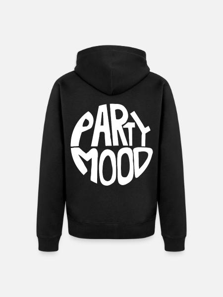 Party Mood - Unisex Premium Organic Zip Hoodie - black