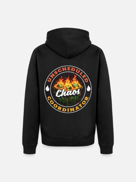 Dumpster Fire Response Team Leader - Unisex Premium Organic Zip Hoodie - black