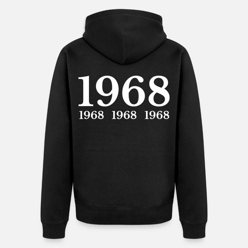 1968 - Veste à capuche bio Premium Unisexe - noir