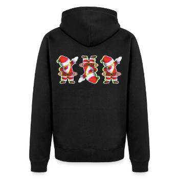 T-shirt de danse de Noël - Veste à capuche bio Premium Unisexe - noir - Dos - Nico (187cm)