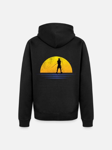 Waterski Athletes Waterskier Surfer Gift - Unisex Premium Organic Zip Hoodie - black