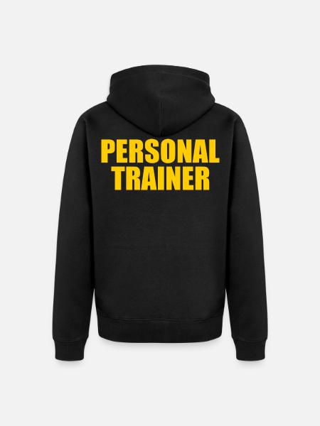 Personal trainer - Unisex Premium Organic Zip Hoodie - black