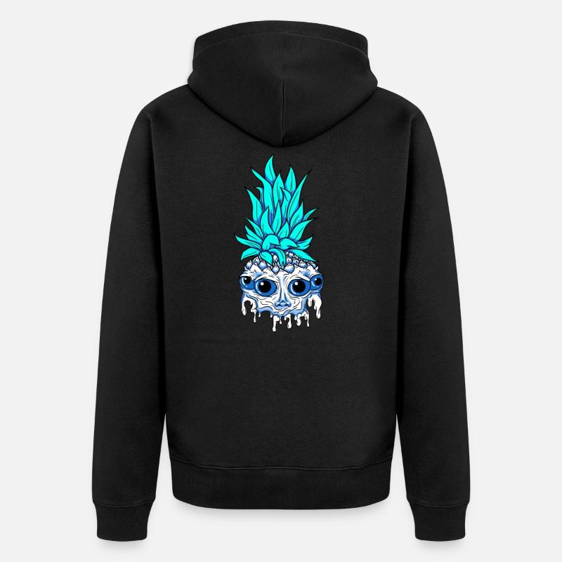 Tête d'ananas - Veste à capuche bio Premium Unisexe - noir