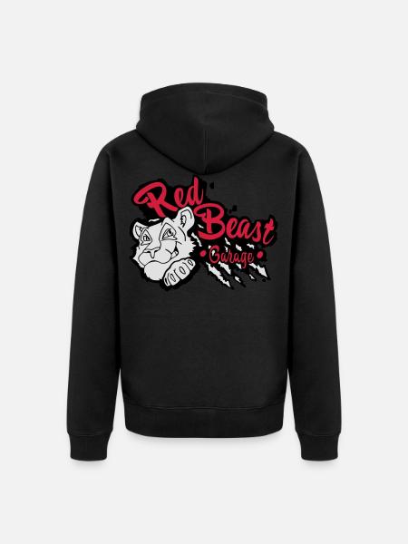 Red Beast Garage - Veste à capuche bio Premium Unisexe - noir