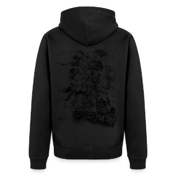Amarican India Indianer - Veste à capuche bio Premium Unisexe - noir - Dos - Nico (187cm)