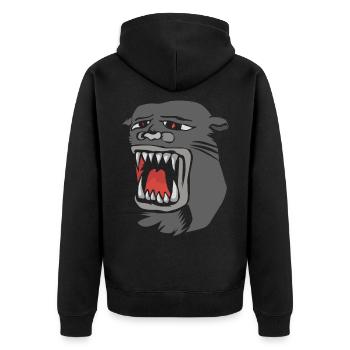 Black Panther head tattoo tattoo artist gift - Unisex Premium Organic Zip Hoodie - black - Back - Nico (187cm)