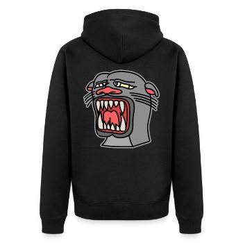 Black Panther head tattoo tattoo artist gift - Unisex Premium Organic Zip Hoodie - black - Back - Nico (187cm)