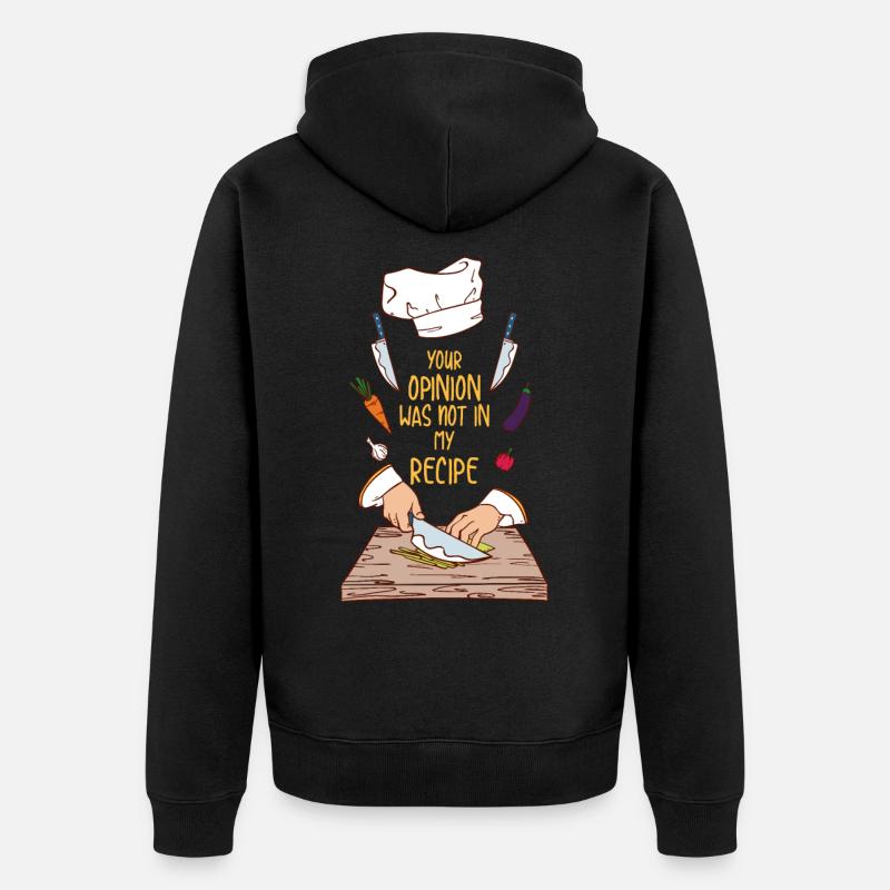 Avis recette chef chef cadeau - Veste à capuche bio Premium Unisexe - noir