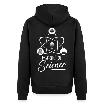 Science Beer Alcohol Party Cadeau Malle - Veste à capuche bio Premium Unisexe - noir - Dos - Nico (187cm)