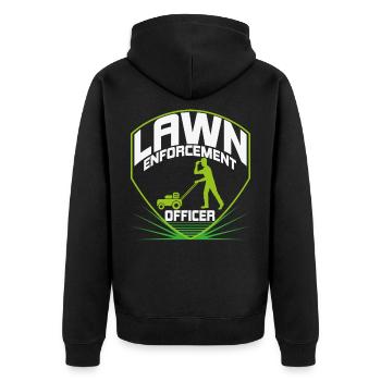 Garden gardening gardener gardener gift - Unisex Premium Organic Zip Hoodie - black - Back - Nico (187cm)