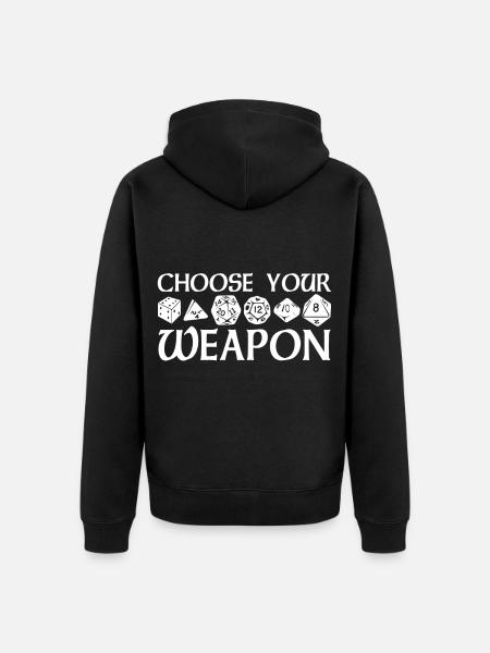 Board Game RPG RPG Board Games larp D20 - Unisex Premium Organic Zip Hoodie - black