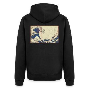Math mathématicien professeur de mathématiques Fibonacci - Veste à capuche bio Premium Unisexe - noir - Dos - Nico (187cm)