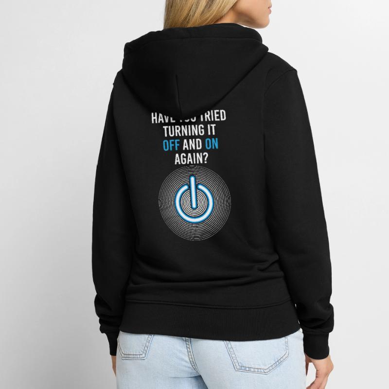 Programmeur-programmeur Informaticien Nerd Geek Support Veste à capuche bio Premium Unisexe