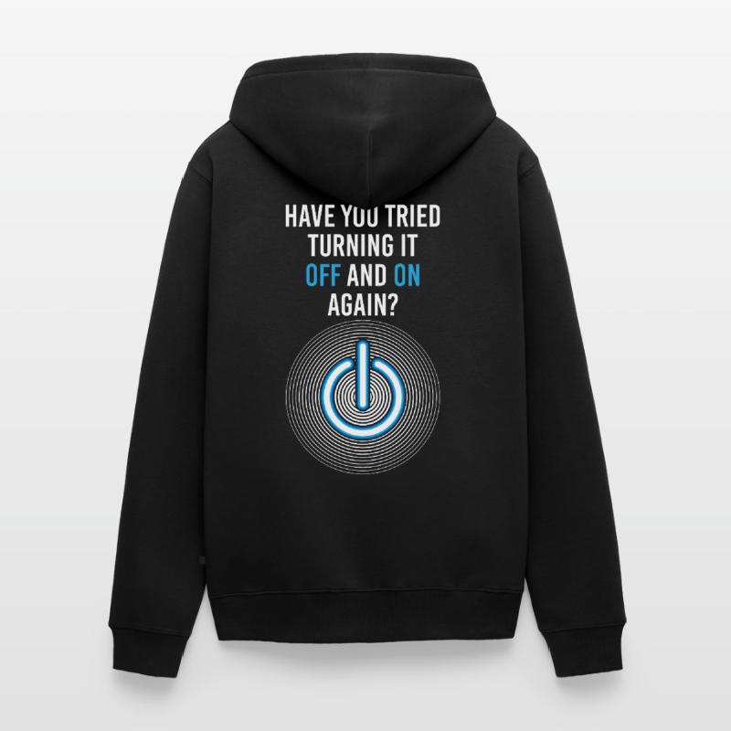 Programmeur-programmeur Informaticien Nerd Geek Support Veste à capuche bio Premium Unisexe