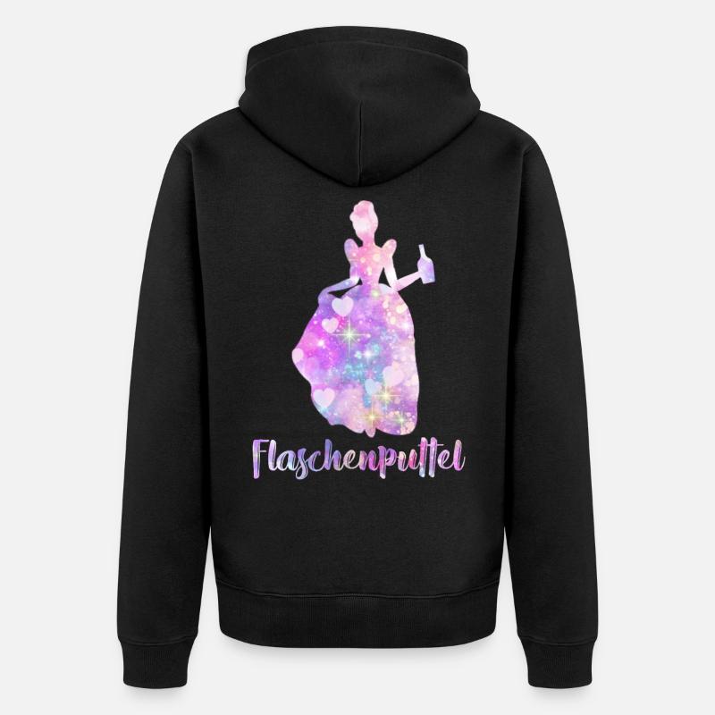 Gouttières de gouttière - Veste à capuche bio Premium Unisexe - noir