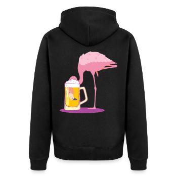 Costume de flamingo costume de carnaval carnaval - Veste à capuche bio Premium Unisexe - noir - Dos - Nico (187cm)