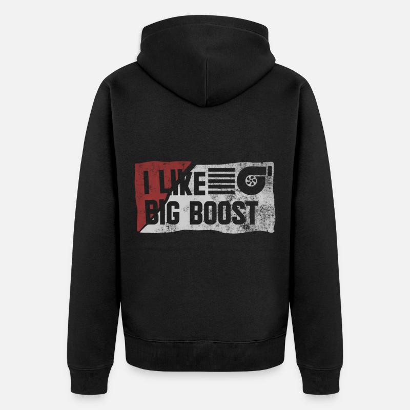 I Like Big Boost - Veste à capuche bio Premium Unisexe - noir