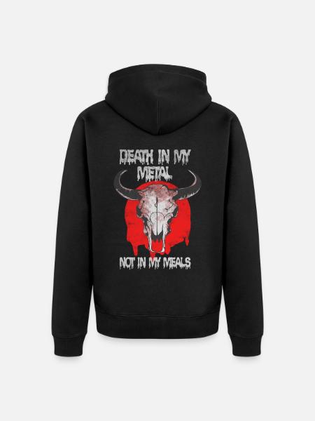 Vegan Death Metal - Veste à capuche bio Premium Unisexe - noir