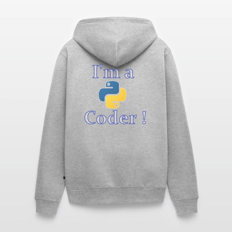 iam python code Unisex Premium Organic Zip Hoodie