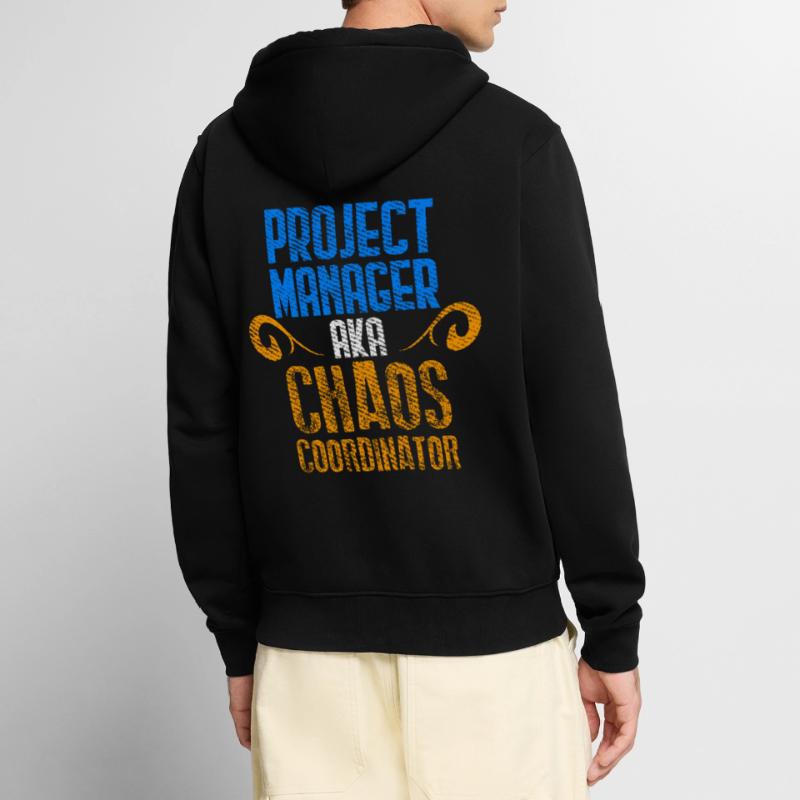 Project Manager Scrum Master Git Programmer Unisex Premium Organic Zip Hoodie