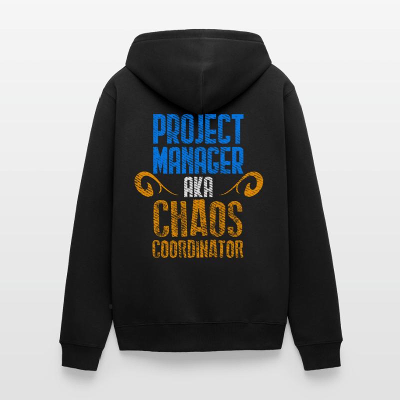 Project Manager Scrum Master Git Programmer Unisex Premium Organic Zip Hoodie
