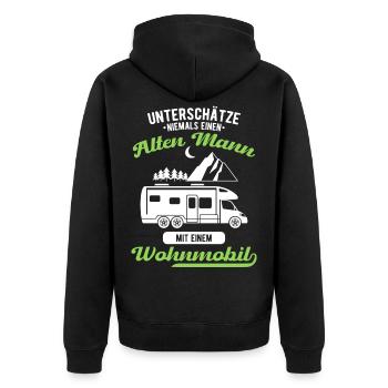 Camping-car Camping - Veste à capuche bio Premium Unisexe - noir - Dos - Nico (187cm)