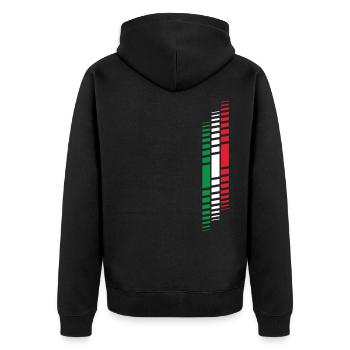 Italia Racing 04 - Veste à capuche bio Premium Unisexe - noir - Dos - Nico (187cm)