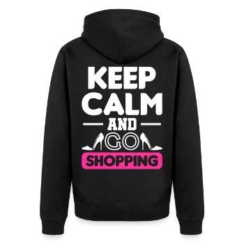 Shopping shopping cadeaux shopping - Veste à capuche bio Premium Unisexe - noir - Dos - Nico (187cm)