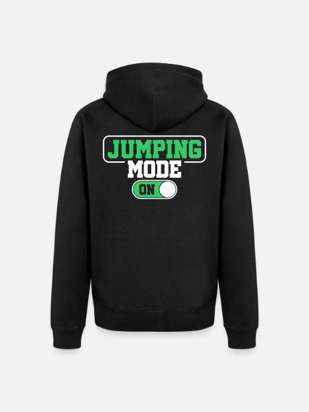 trampoline - Veste à capuche bio Premium Unisexe - noir