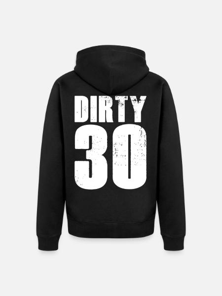30th birthday - Unisex Premium Organic Zip Hoodie - black