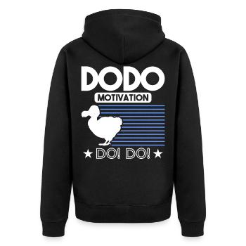 Ornithologie éteinte Dodo Dodos - Veste à capuche bio Premium Unisexe - noir - Dos - Nico (187cm)